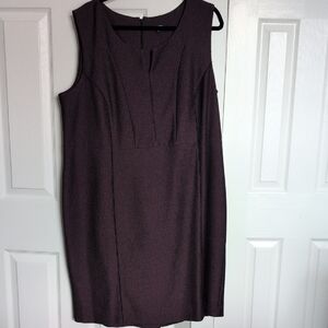 George Sleeveless Plum Sheath Tunic